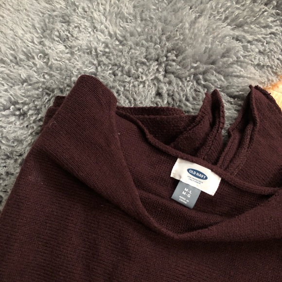 🔥BOGO FREE - Draping sweater maroon - Picture 3 of 3